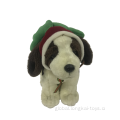 Easter Gifts Plush Dog With Christmas Hat Manufactory